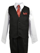 Set completo gilet gessato