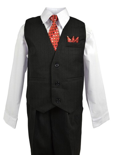 Set completo gilet gessato