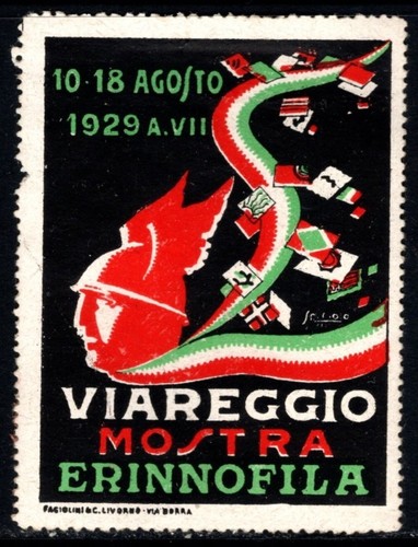 1929 italia poster francobollo - 1929,