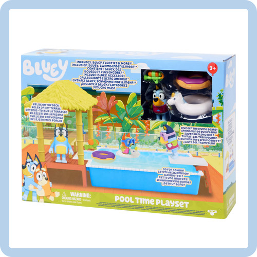 Bluey set gioco piscina - bluey,