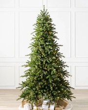 Albero di Natale Balsam Hill Abete Norvegese PreLit LED Luci Trasparenti 6 piedi 180 cm