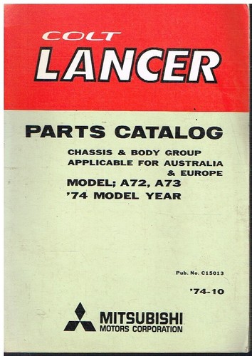 Mitsubishi colt lancer mk1 - mitsubishi,