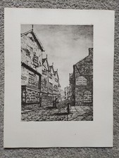 Veduta meridionale di Market Street, Manchester - Stampa antica/vintage - 1875