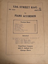 12th Street Rag n. 3219 Piano