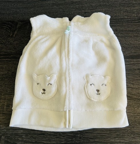 Gilet smanicato pile bianco - in,
