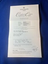 Patek Phillipe Certificato Garanzia Di Origin Per Calatrava 3998J