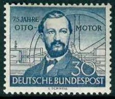 GERMANIA REP. FED. - 1952 - Nikolaus Otto, inventore del motore a gas (C)