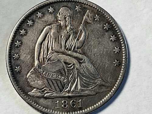 1861 mezzo dollaro seduto - dollaro,