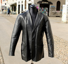 Giacca pelle vintage blazer