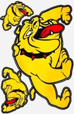 Foglio Adesivi Bulldog Cane Telaio Garage Moto Meccanico Auto Casco Bmw Audi 46