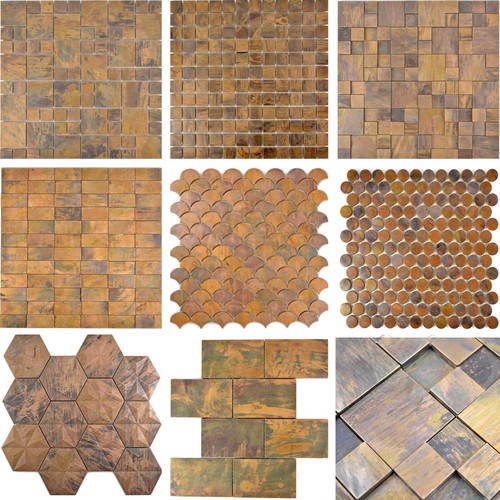 Piastrelle mosaico rame - in,