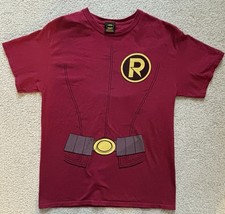 Camicia tuta rossa Robin vintage anni 2000 immagine supereroe DC Comics adulto taglia media?
