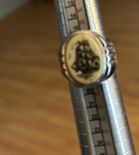 Enorme raro anello in argento