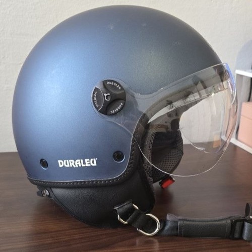 Casco demi jet duraleu blu - demi-jet,