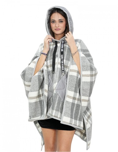 Poncho mantella lana con - poncho, in