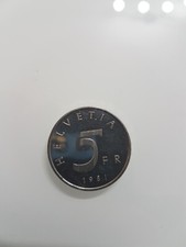 5 Franchi Svizzeri D'argento