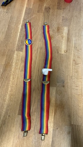 Bretelle arcobaleno vintage - arcobaleno,