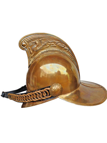 Elmetto pompiere ottone - pompiere, in