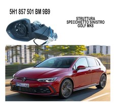 Specchietto Golf 8 Sinistro 5H1 857 502 BM 9B9  ORIGINALE