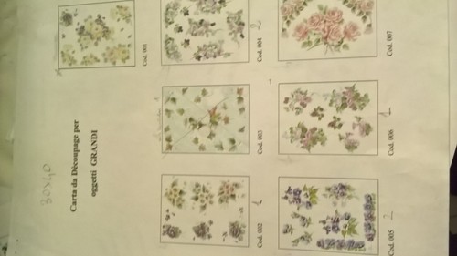 Carta decoupage decomania - carta,