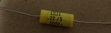 n°56 condensatori assiali in poliestere 0,22uF 220nF 100V