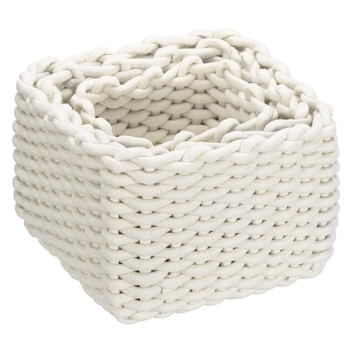 Cestino intrecciato 3pz per - intrecciato, 3pz,