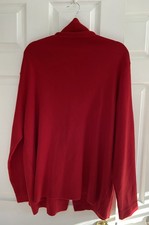 Cardigan rosso misto lana