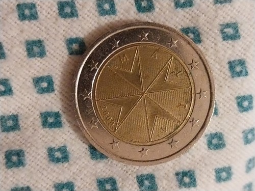 Moneta euro rara malta - moneta,