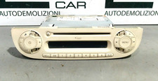 RICAMBIO USATO AUTORADIO RADIO CD MP3 FIAT 500 ANNO 2007 2015 COLORE CREMA