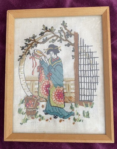 Geisha giapponese ricamata - , a