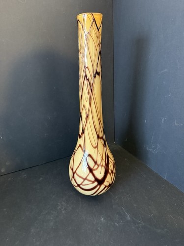 Vaso vetro artistico soffiato - vaso,