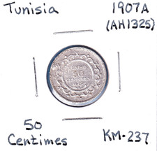 1907A Tunisia 50 Centimes