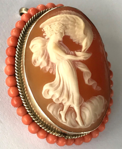 Antico ciondolo spilla - , cammeo