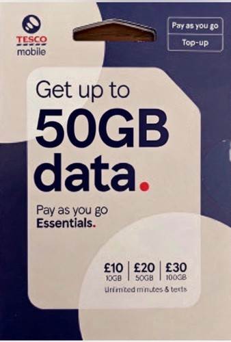 Tesco mobile pay - as, sim