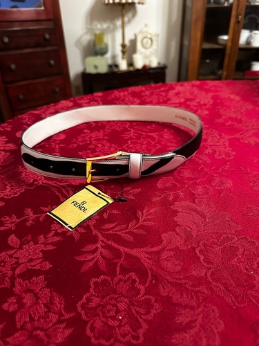 Cintura fendi pelle bianca - in,