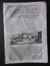 Rivista 1839 POLIORAMA Fonderia di ferro Zino Henry Ponte alla Maddalena Napoli