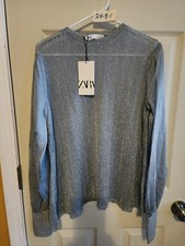 Zara sparkly lenzuolo top - zara,