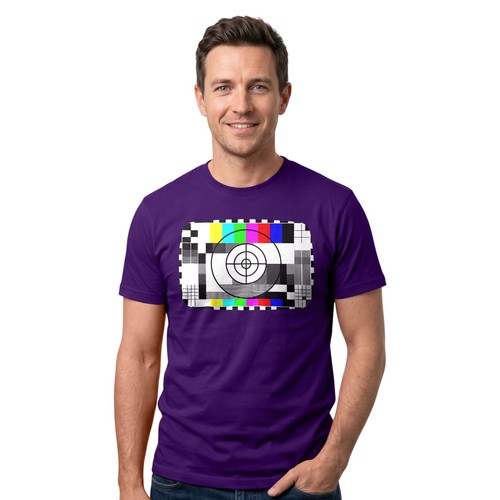 Shirt retro modello test tv - retro,