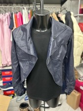 Annarita N Giacca In Pelle Donna Woman Tg44 Blu LLV1786