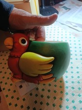 Meraviglioso  porta Vaso Con Pappagallo della thun. Fuori produzine