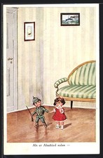 Cartolina Ragazzo in divisa