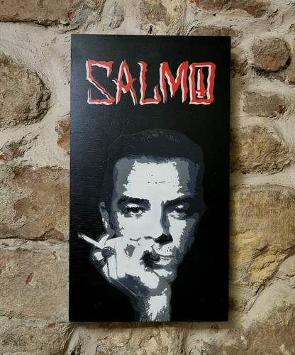 Salmo ritratto dipinto mano - a,