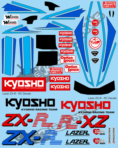 Kyosho lazer vintage - zx-r,