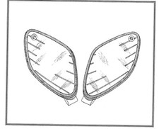 COPPIA VETRI LENTI LUCE