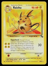 Pokemon Card Fossil Raichu