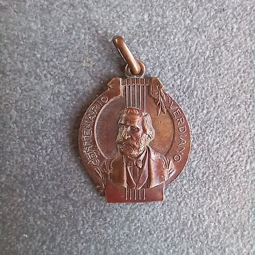 Medaglia centenario verdi - medaglia,