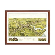 Vecchia mappa di Clinton, CT
