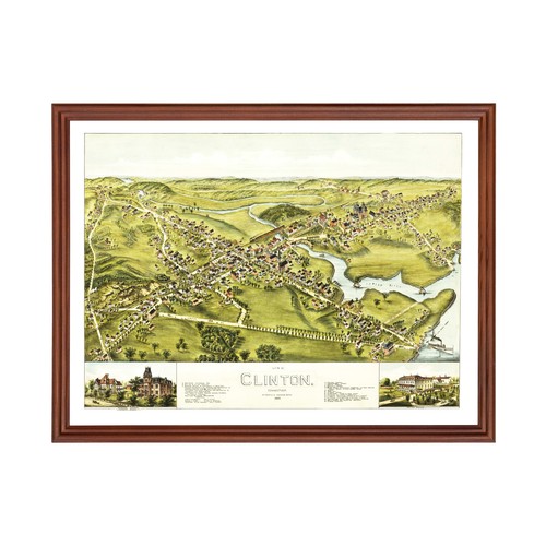 Vecchia mappa clinton ct - mappa,
