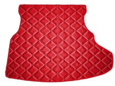 Rosso EcoPelle Trapuntata Tappeto bagagliaio per Mercedes C W205 berlina sedili