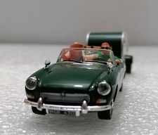 M.G.B.  Cabriolet con rimorchio Tenuta - Modellino d'epoca scala 1:43